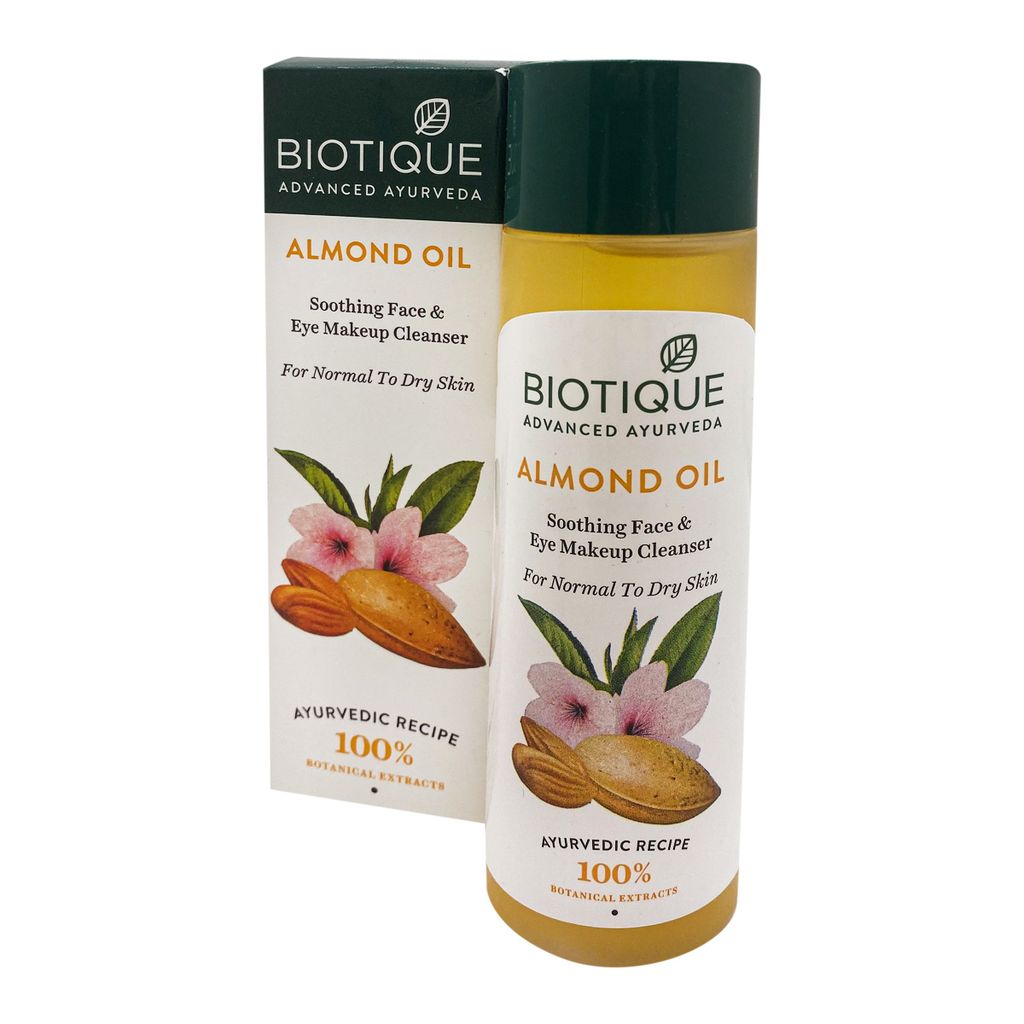 Bio Almond Oil Soothing Face and Eye Makeup Cleanser/ Биотик Био Миндаль Успокаивающее Масло Для Снятия Макияжа 120мл - Biotique фото 2