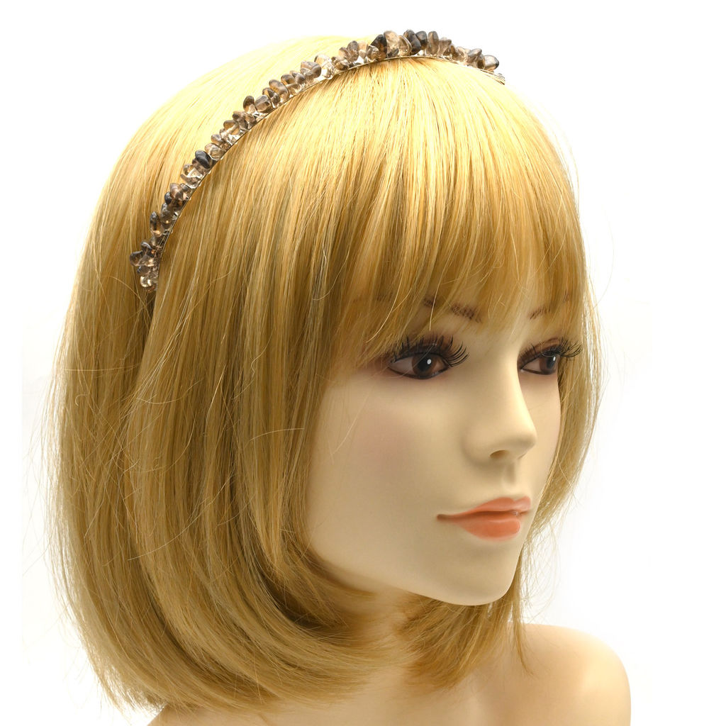 Ободок на голову женский с раухтопазом