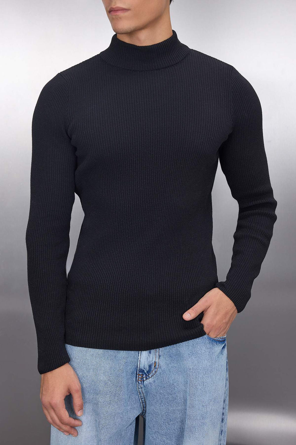 TRENDYOL MAN Ekru Slim Fit Pamuklu Yar?m Bal?kc? Yaka Fitilli Orgu Kazak TMNAW21KZ0568 - Trendyolmilla фото 76