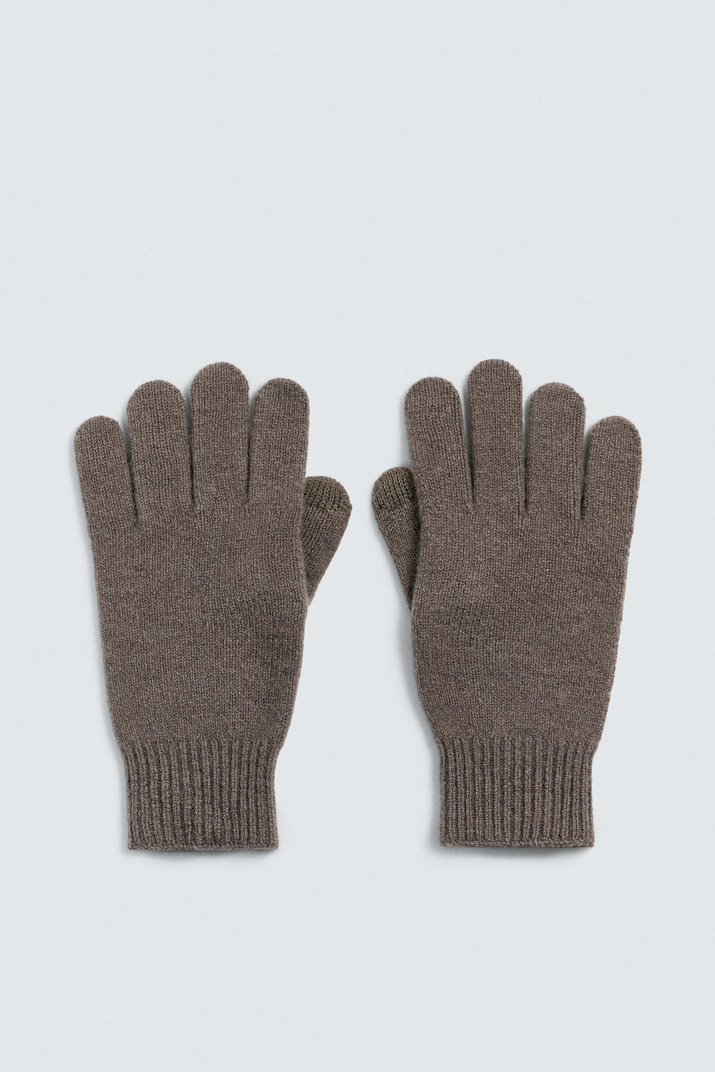 WOOL AND CASHMERE KNITTED GLOVES