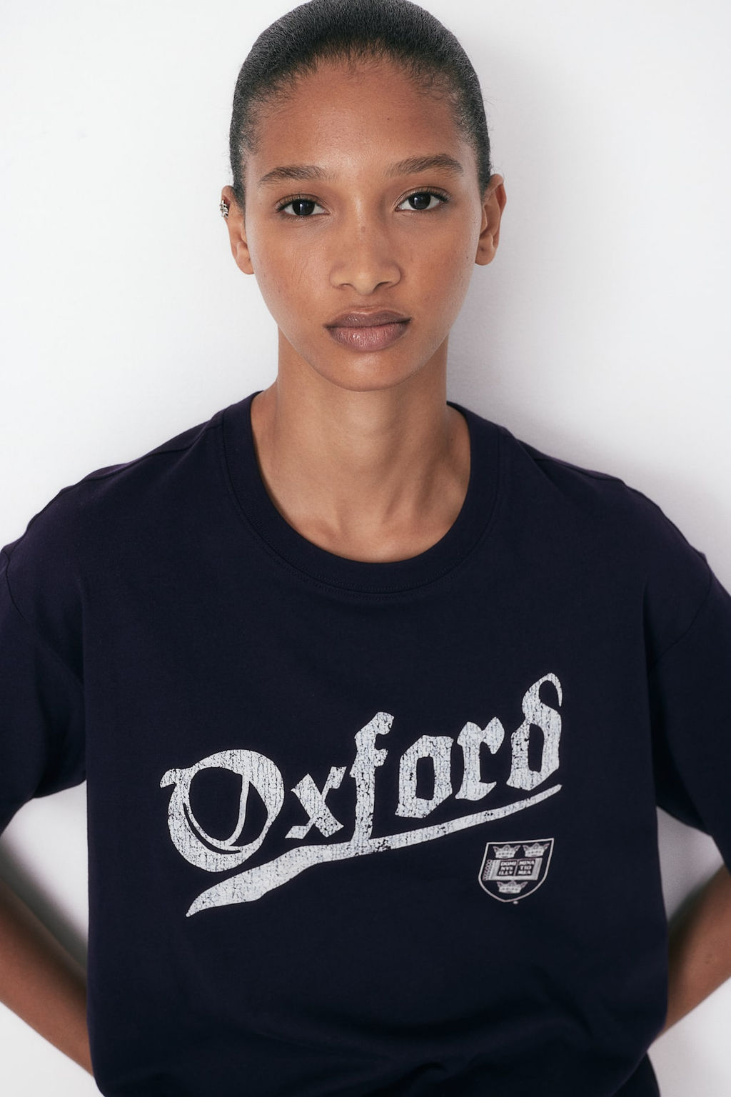 Camiseta oversize con motivo estampado - H&m фото 3