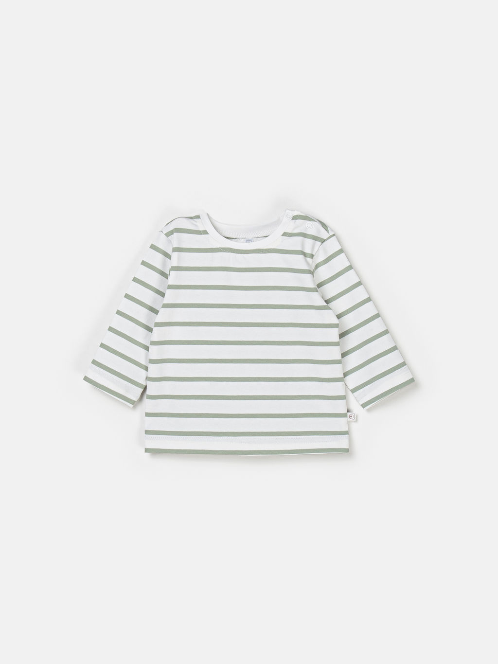 Лонгслив "Полоска Олива" 0+