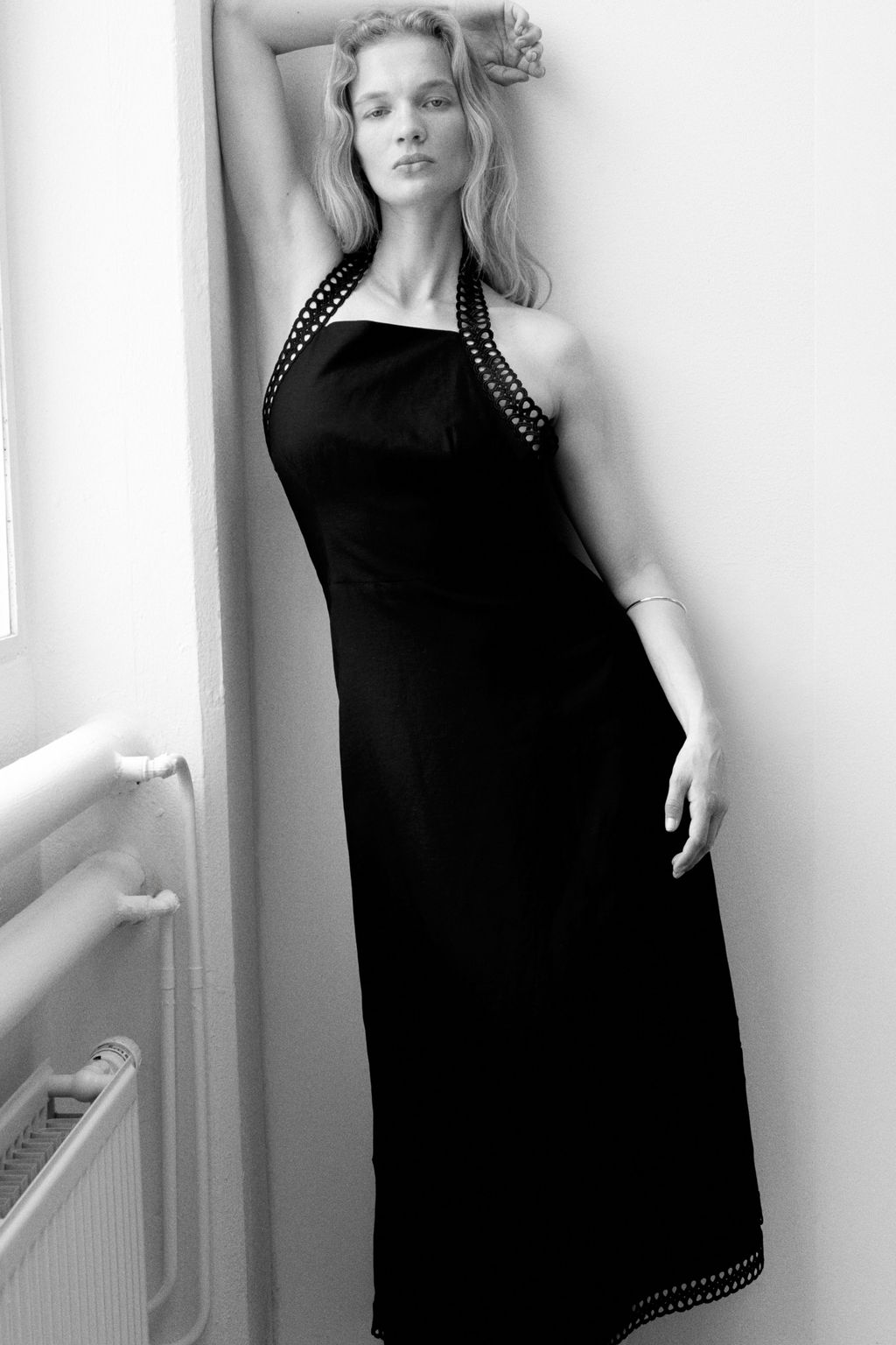Vestido halter en mezcla de lino - H&m фото 2