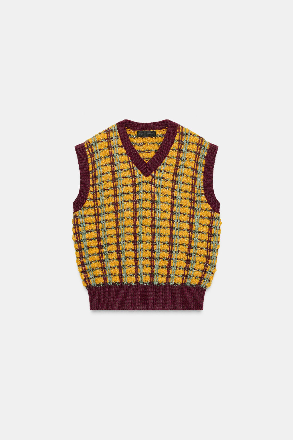TEXTURED KNIT WAISTCOAT - Zara фото 3