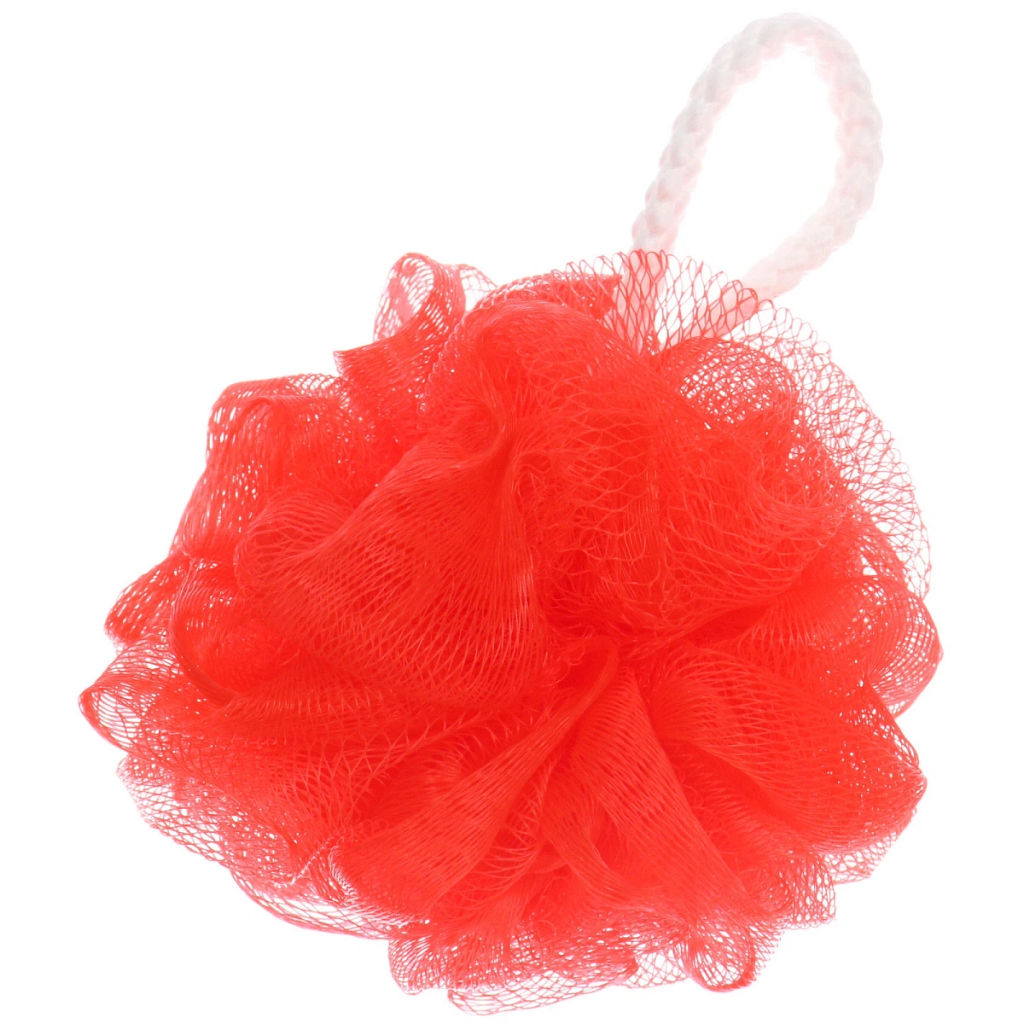 Цена за 3 шт. Мочалка детская полипропиленовая в красочной коробке "KARAPPPUZ House", цвет красный, d - 10см,30гр