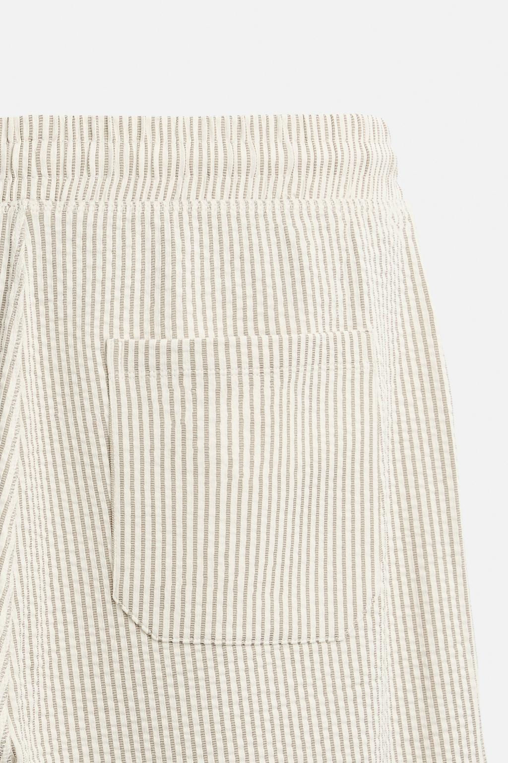 SEERSUCKER TROUSERS WITH PLEATS - Zara фото 10