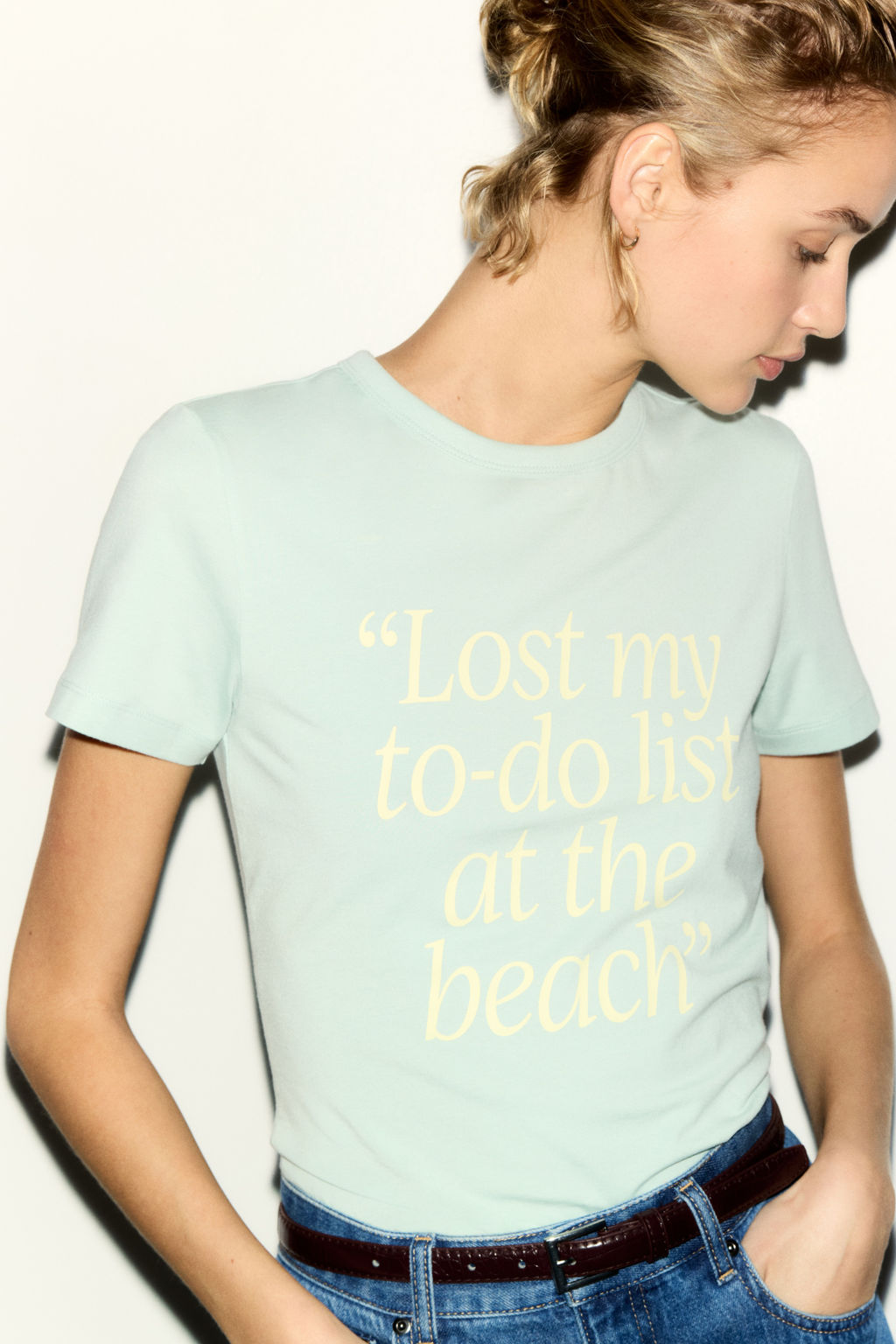 Camiseta estampada en mezcla de viscosa - H&m фото 5