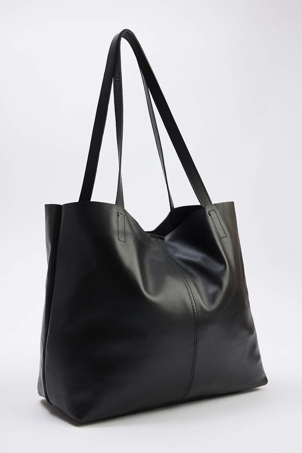 Siyah Deri Kad?n Maksi Boy Omuz Cantas? TAKAW26OC00041