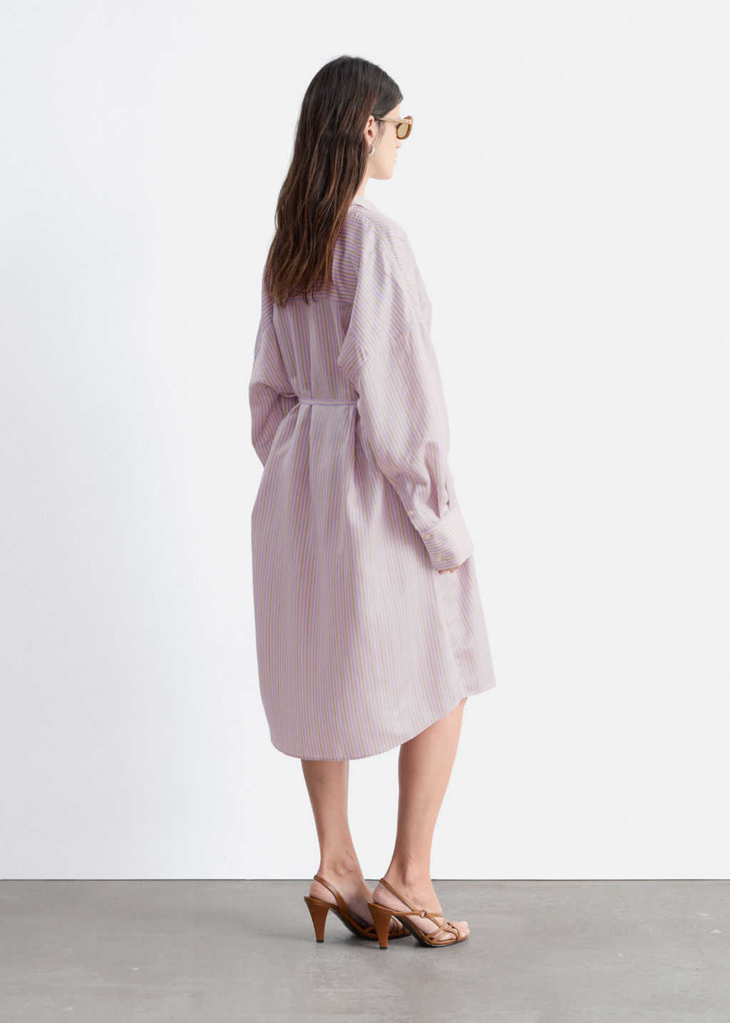Vestido midi de seda y algod?n estampado - H&m фото 4