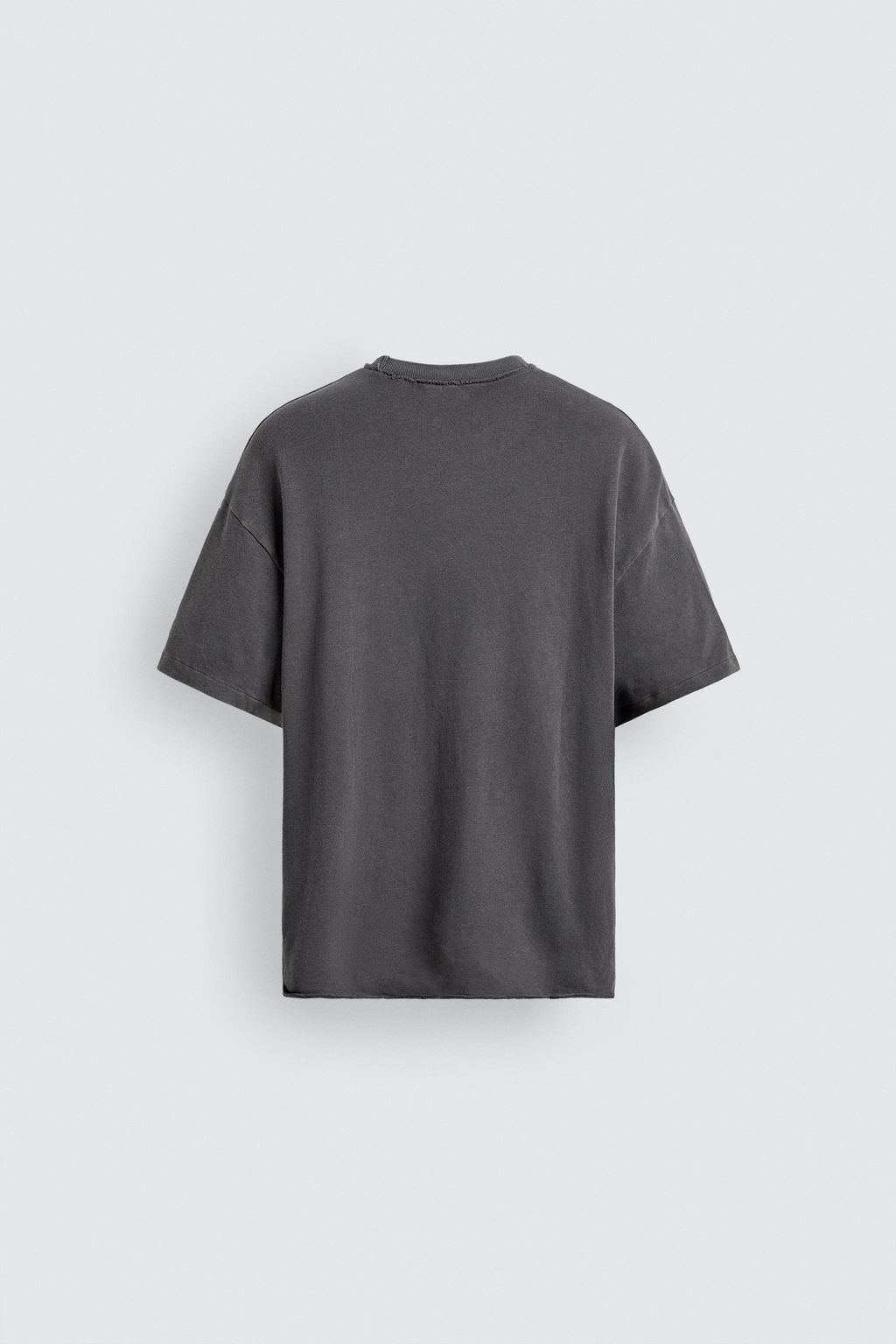 CAMISETA PUNTO ACABADOS IRREGULARES / Gris topo - Zara фото 8