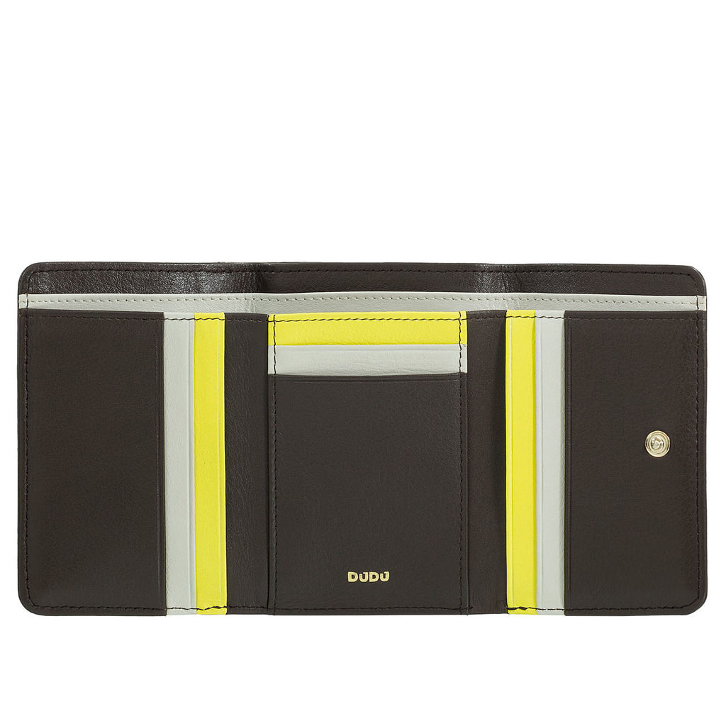 Итальянский кожаный кошелек DuDu серии Pemba | кофейно-коричневый - Dudubags фото 3