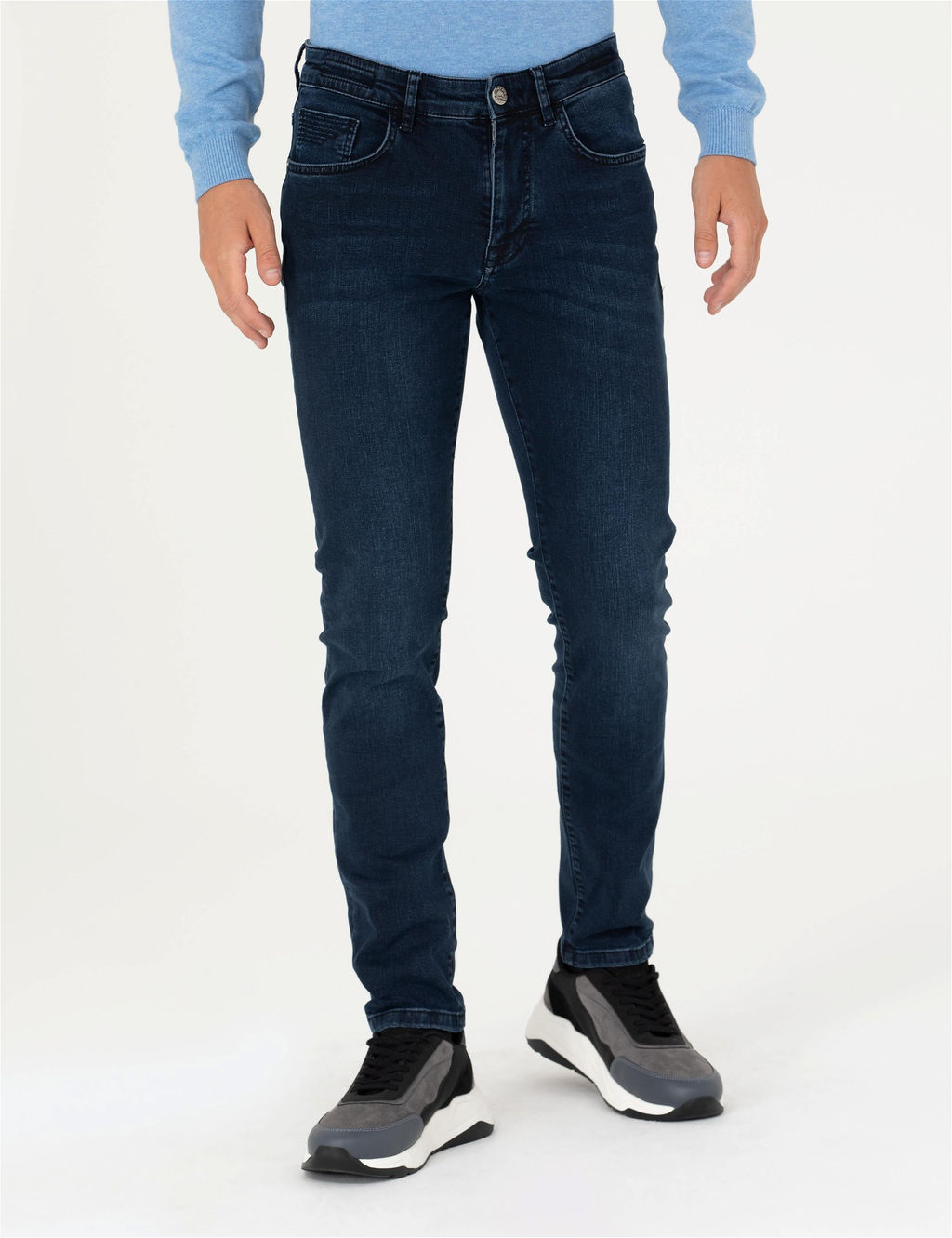 Lacivert Slim Fit Jean Pantolon - Pierre cardin фото 2