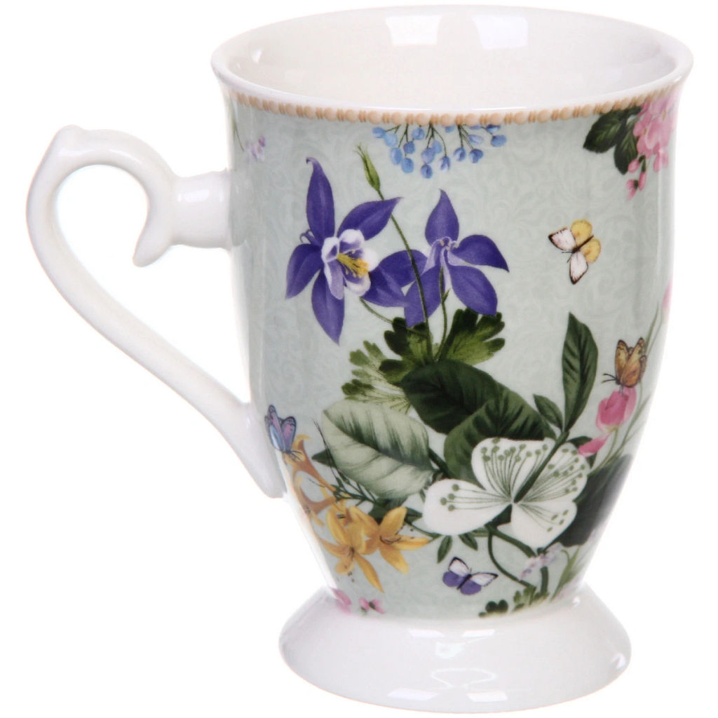 Кружка керамическая 300мл "Цветочная фантазия" в подарочной коробке