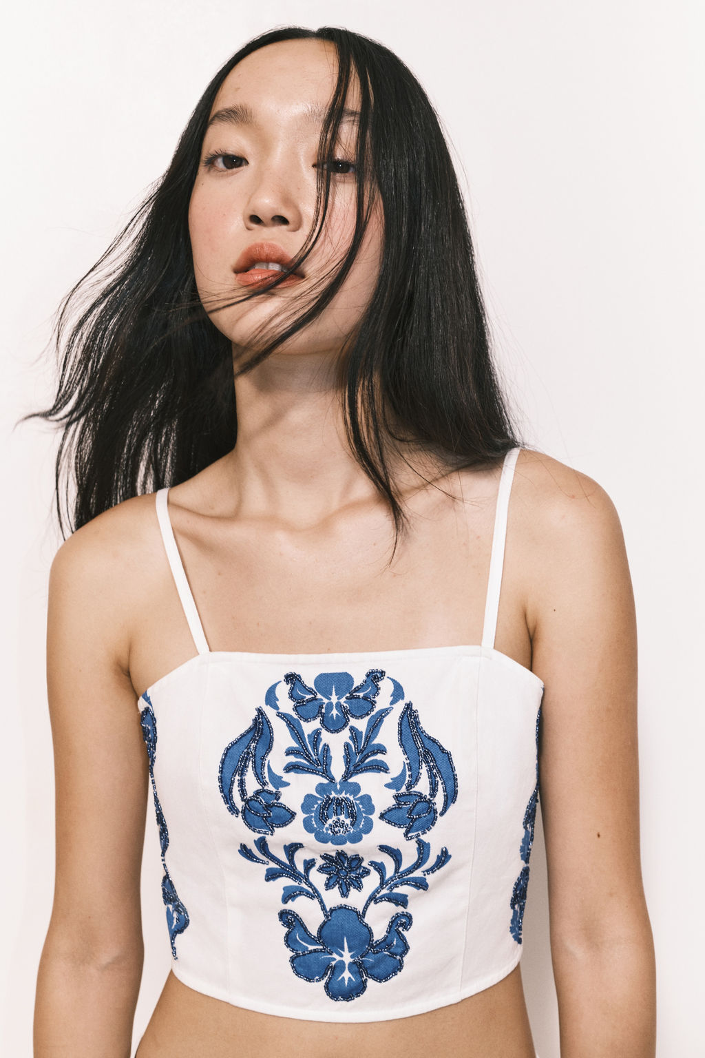 Top de tirantes con cuentas decorativas - H&m фото 2
