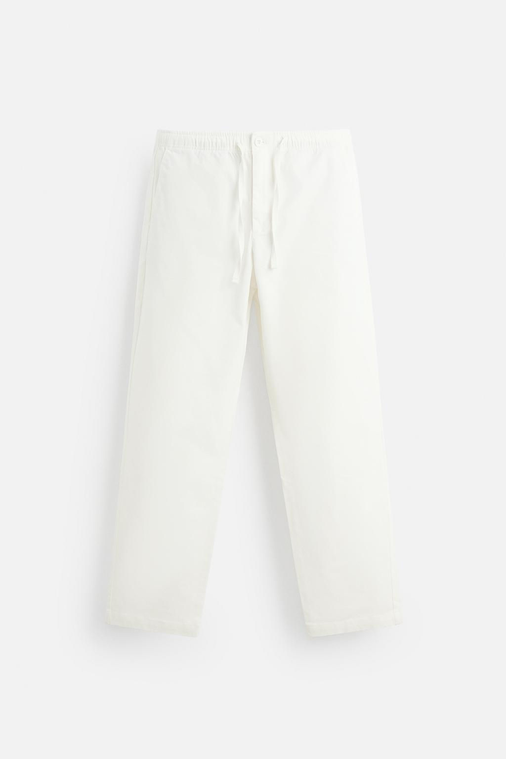 REGULAR FIT JOGGER WAIST TROUSERS - Zara фото 7