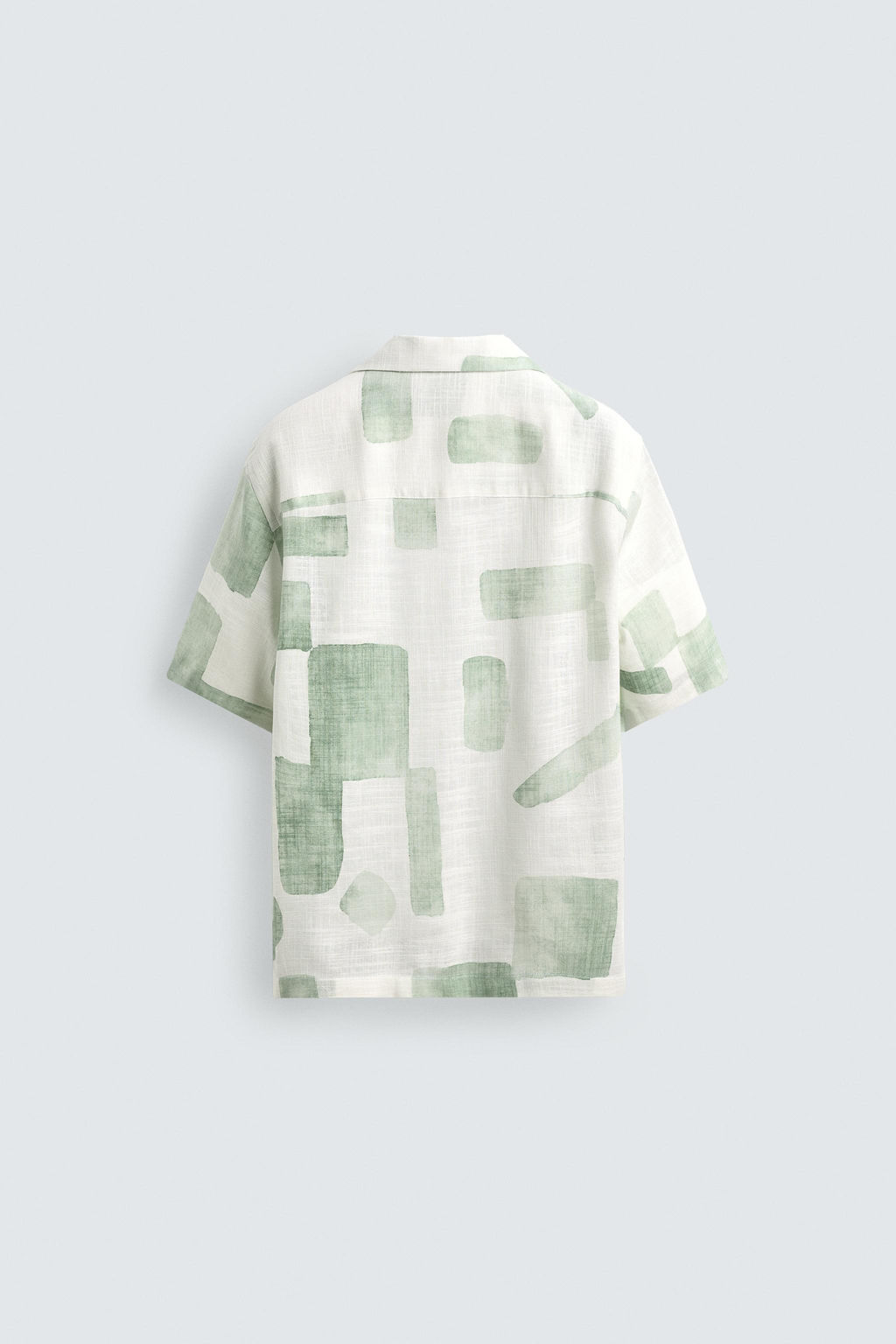 CAMISA FLUIDA ESTRUCTURA / Verdes - Zara фото 8