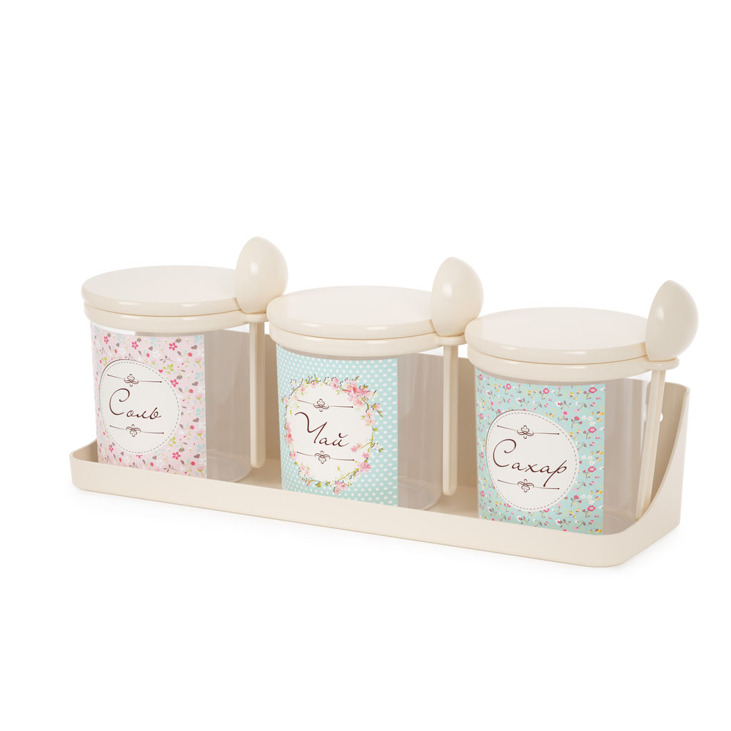 Набор емкостей Ассорти 0,7л (на полке)(бежевый) М8683 - Альтернатива фото 2