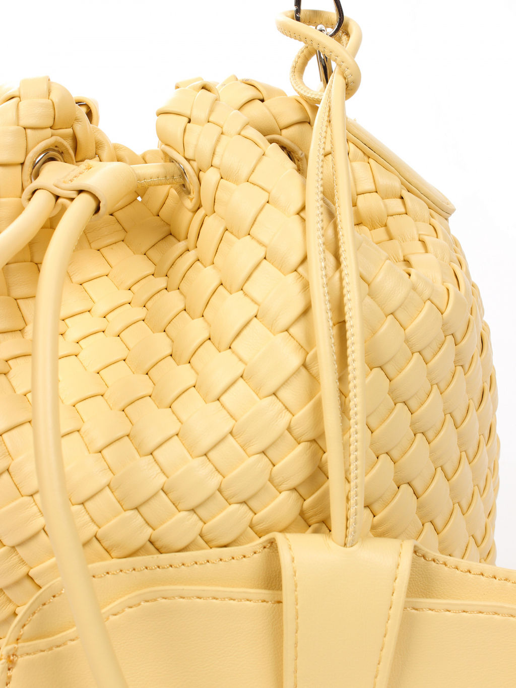 LACCOMA сумка СУ038-светло-желтый эко кожа хлопок  фото 3