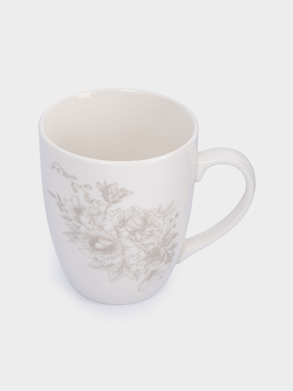 Кружка, 390 мл, 2 шт, фарфор P, белая, Бежевые цветы, Lorenzo - Anna lafarg фото 6