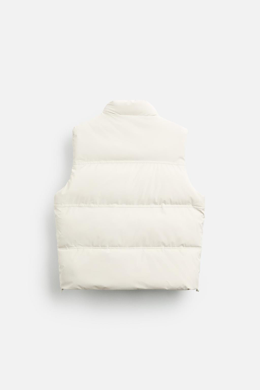 RUBBERISED PUFFER GILET - Zara фото 8