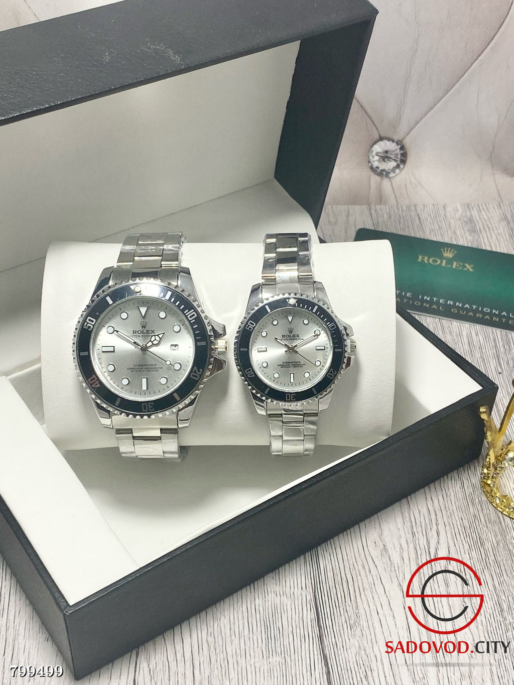 Новые парные кварцевые часы (комлпект) с металлическим ремешком - Bruno фото 18