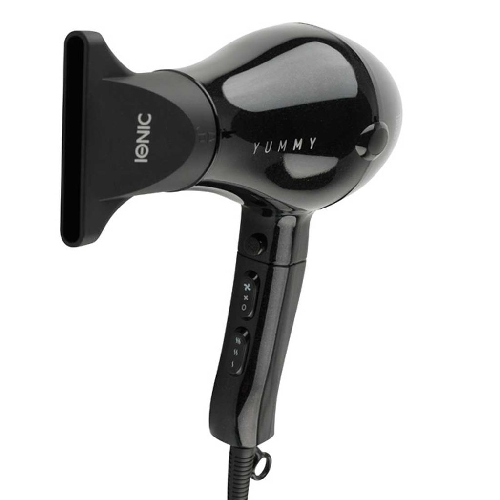 Dewal Beauty Фен для волос / Yummy Aqua HD1000-Black, 2000 Вт, черный  фото 3