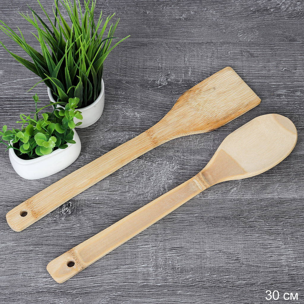 Лопатка кулинарная 2 штуки Стандарт 30 см / BBD10 /уп 200/ - ГалеонТрейд фото 4