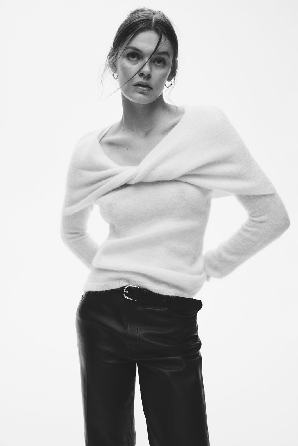 Top en mezcla de mohair con detalle girado - H&m фото 3