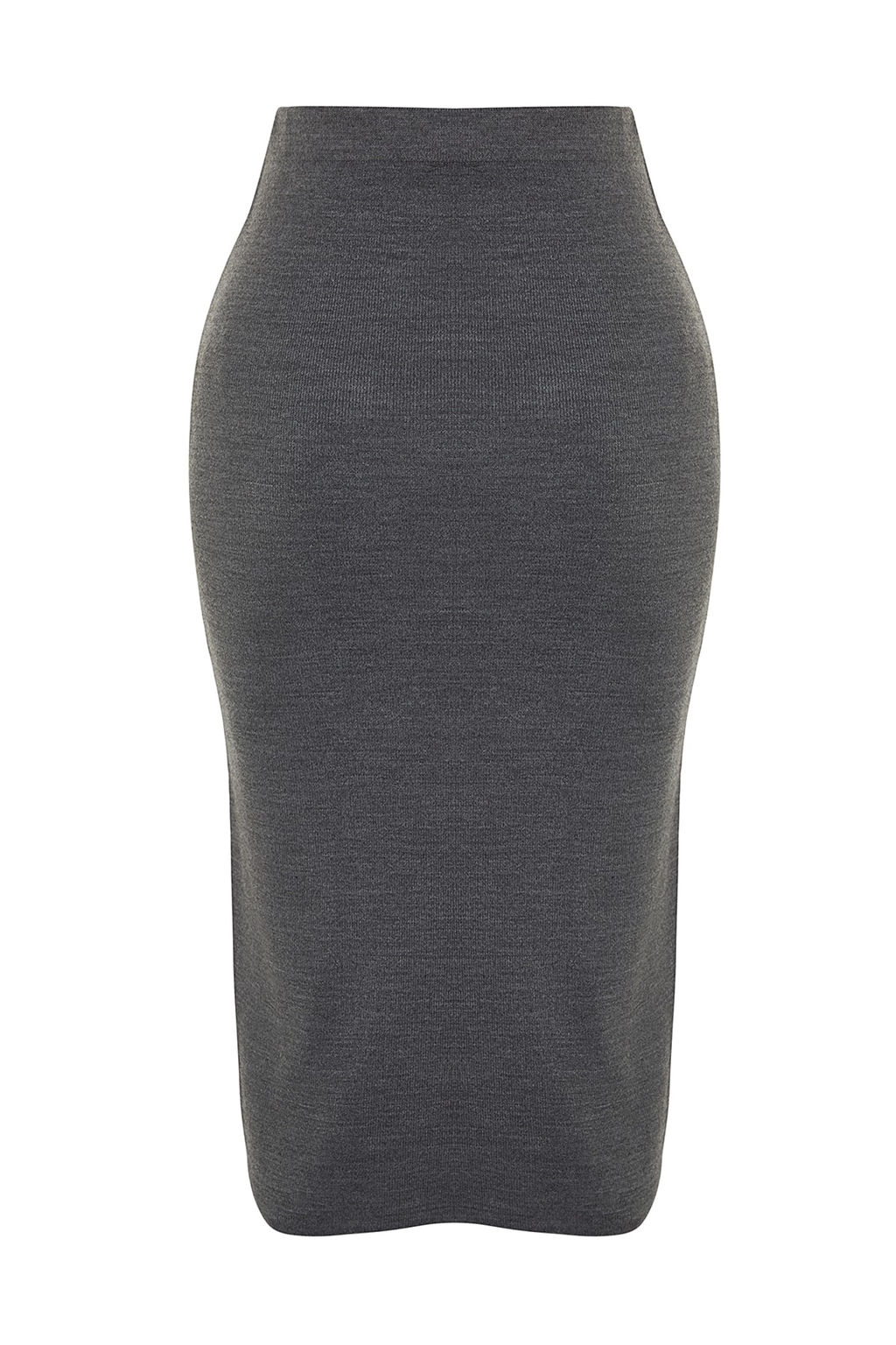 TRENDYOLMILLA Siyah Midi Kalem Triko Etek TWOAW20DU0006  фото 18