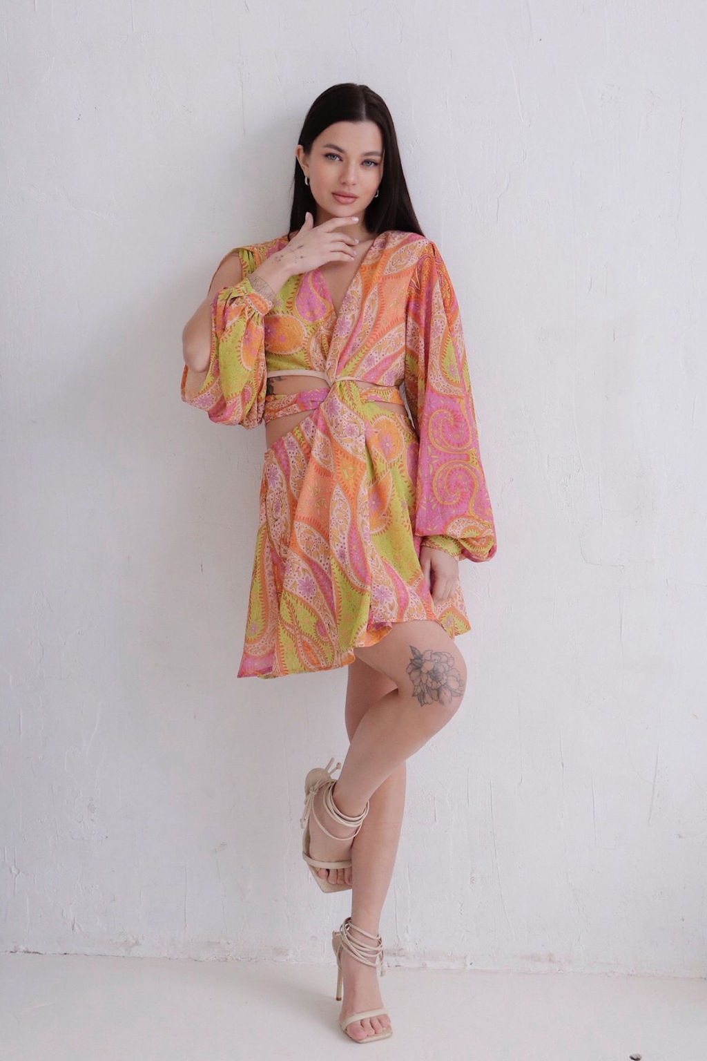 Платье оригинального кроя с драпировкой по лифу - Martichelli фото 2