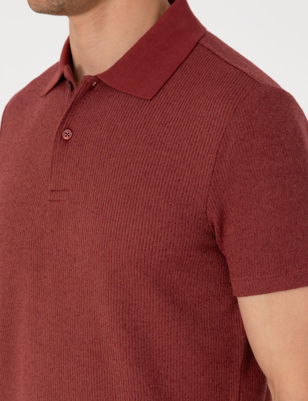 Nar Slim Fit _rme Dokulu Polo Yaka Ti__rt - Pierre cardin фото 7