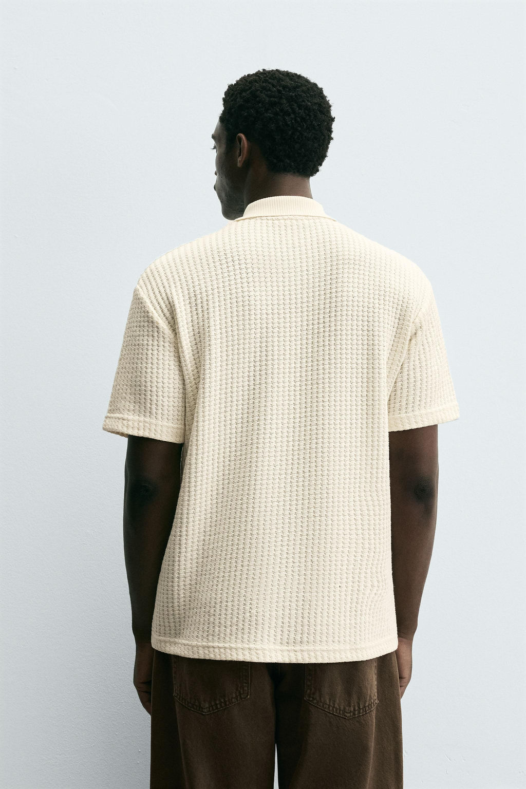 TEXTURED POLO SHIRT - Zara фото 3