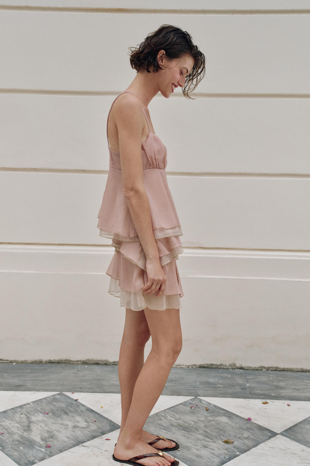 FALDA MINI VOLANTES / Rosa claro - Zara фото 4