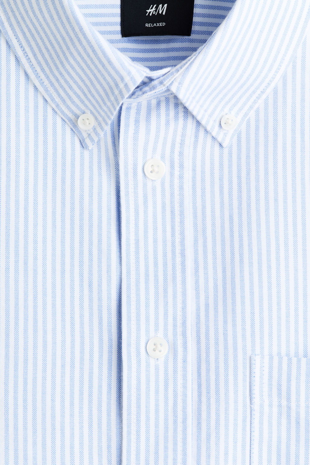 Camisa Oxford de manga corta Relaxed Fit - H&m фото 10
