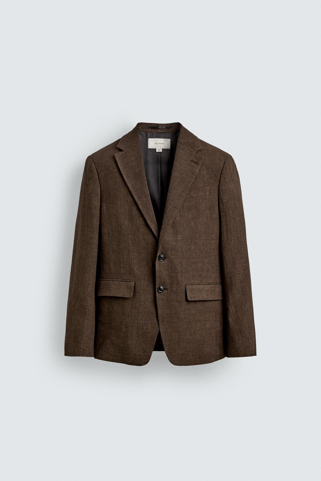 BLAZER TRAJE 100% LINO / Marr?n oscuro - Zara фото 8