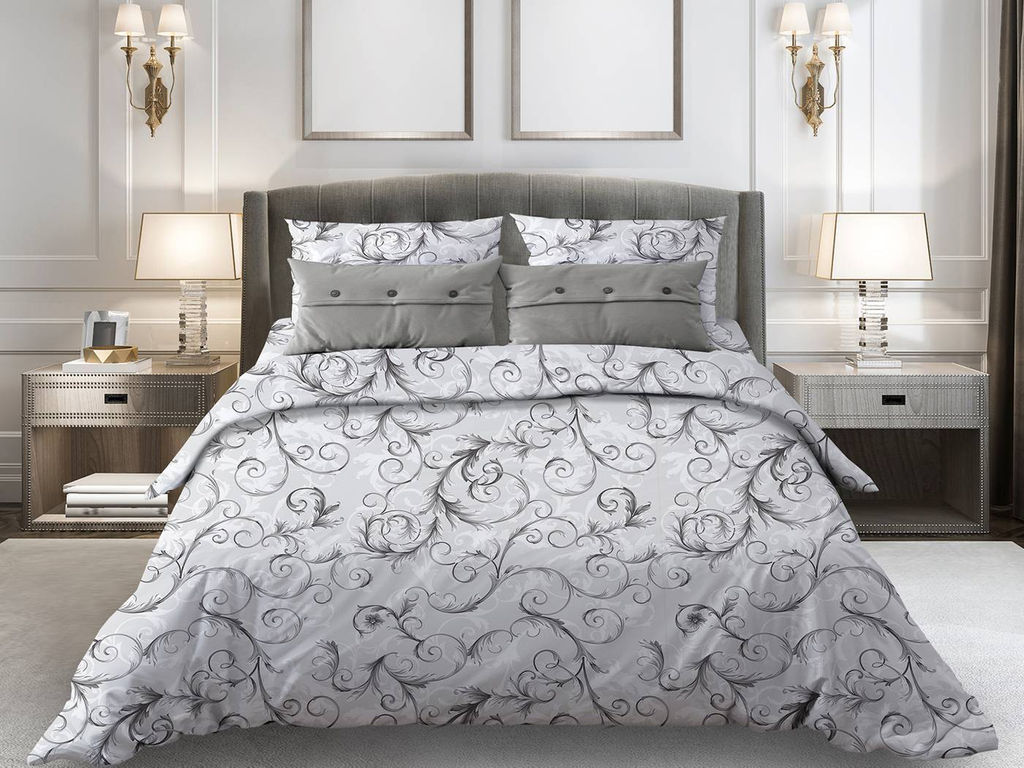 Простыня на резинке 160*200 см, поплин, борт 25 см (Валенсия, белый) - Ивановотекстиль фото 6