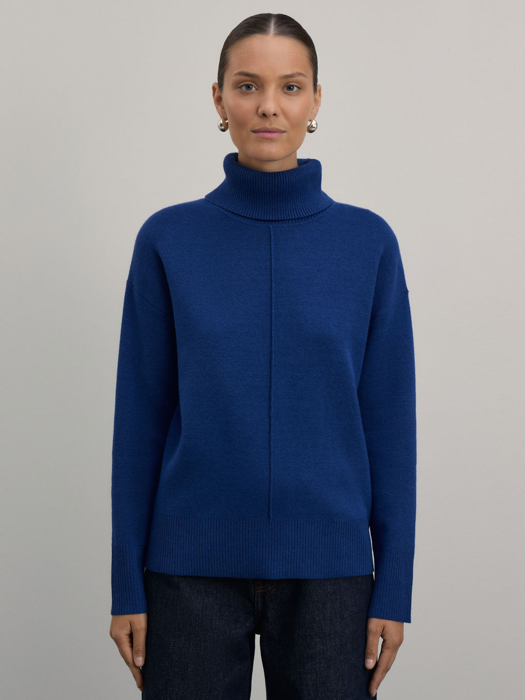 Джемпер из вискозы со швом / Zarina  фото 3