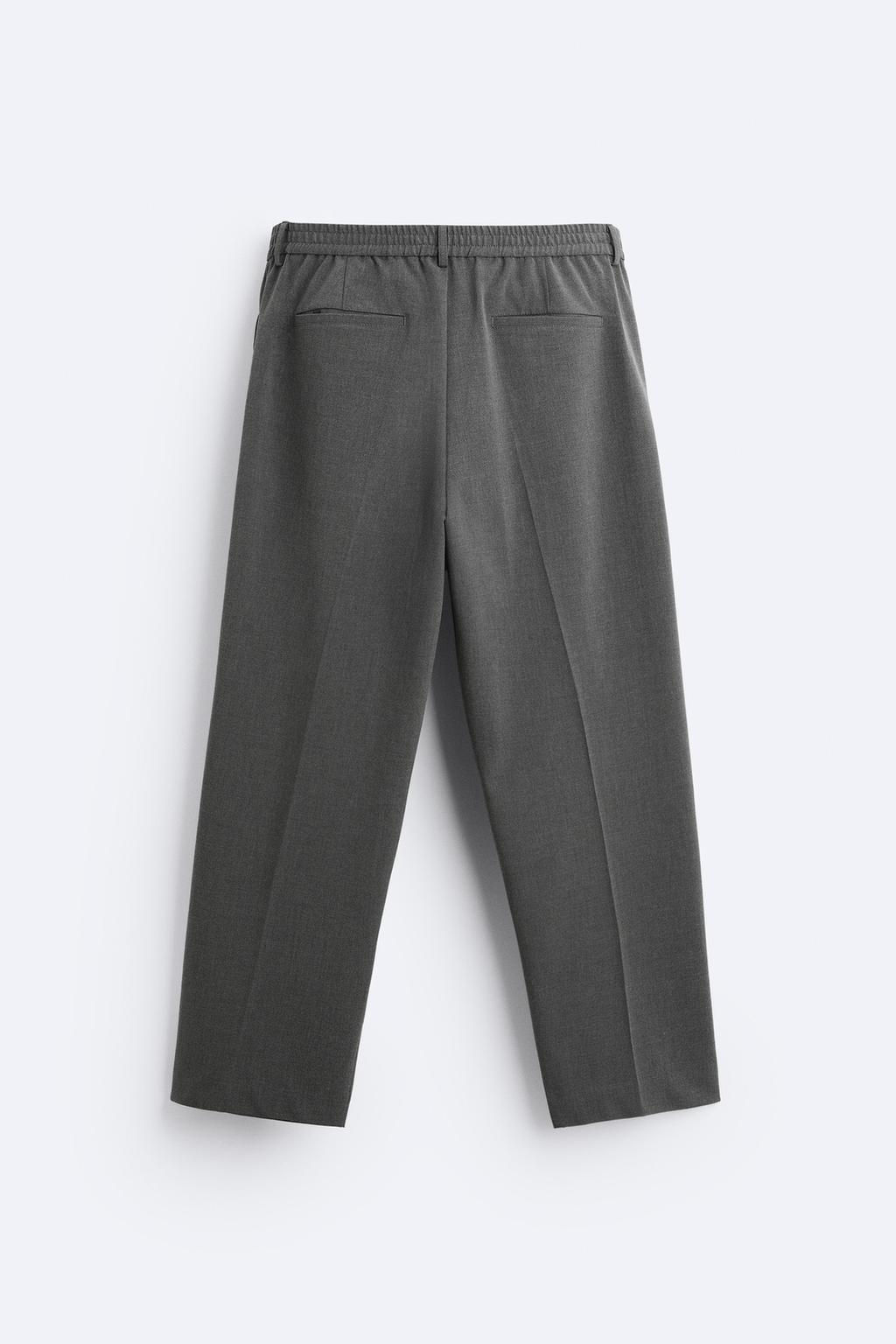 WIDE-FIT PLEATED TROUSERS - Zara фото 7