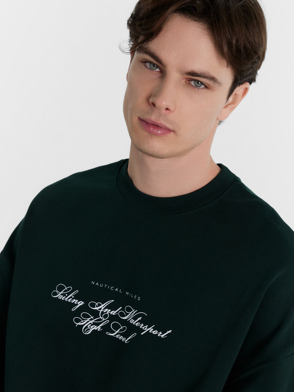 Свитшот Mark Formelle зеленый из хлопка  фото 6