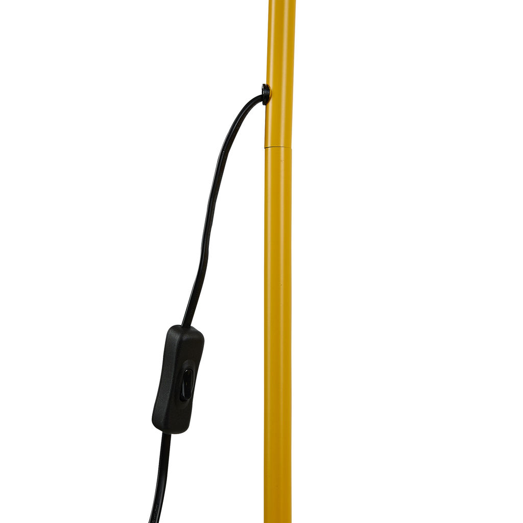 UML-T701 E27 YELLOW Торшер напольный под лампу Е27, 60W, с регулировкой наклона. Механический выключатель. Желтый. ТМ Uniel