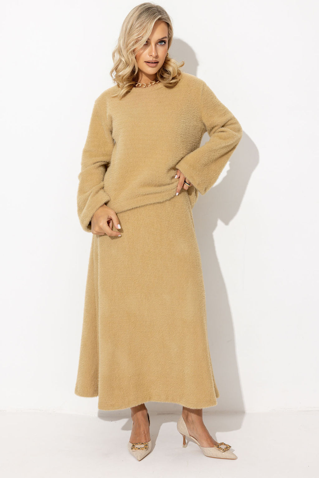 Юбка женская 157/04/Бежевый - Rise фото 3