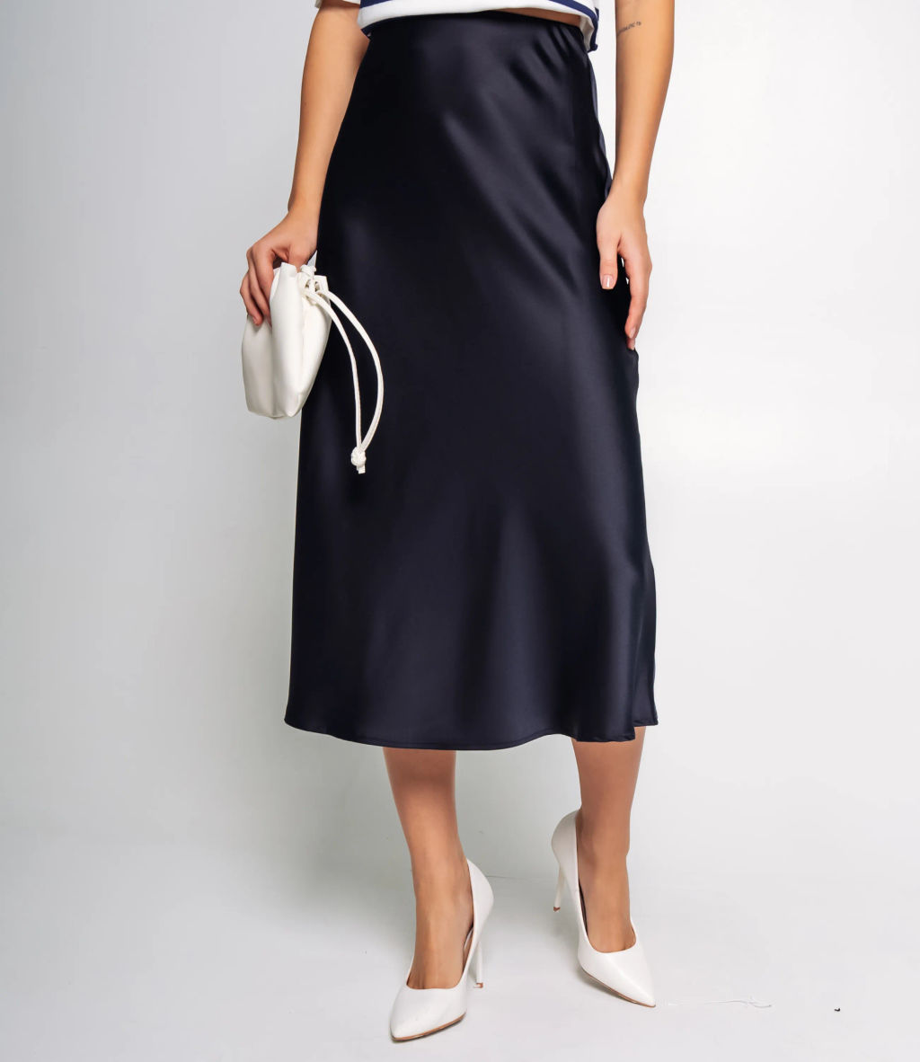 Юбка #КТ2103, иссиня-чёрный