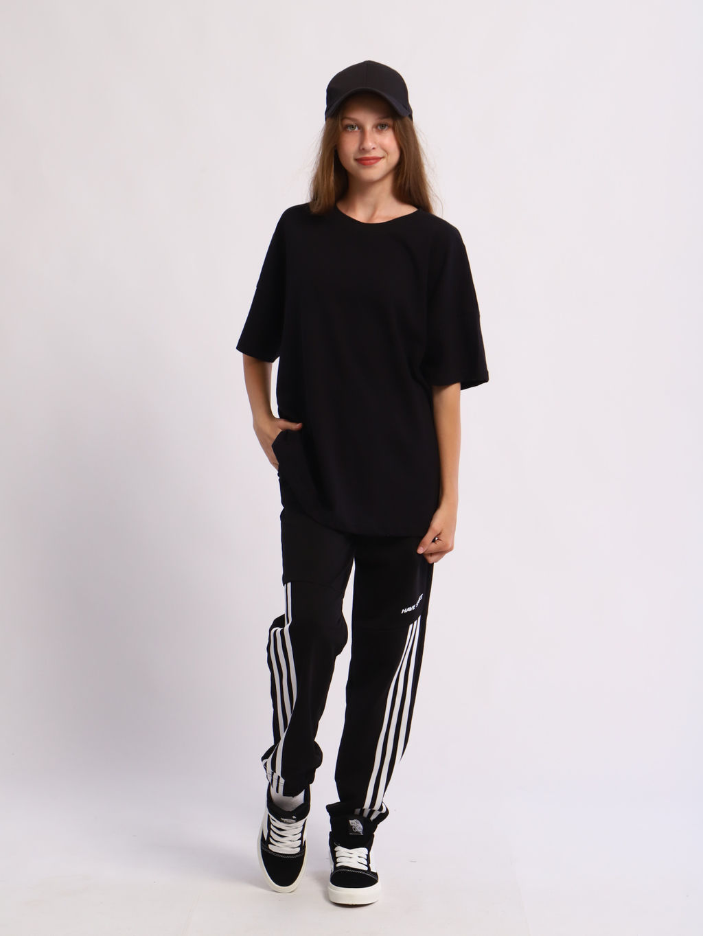 Ладошки / Брюки Бег черный  фото 13