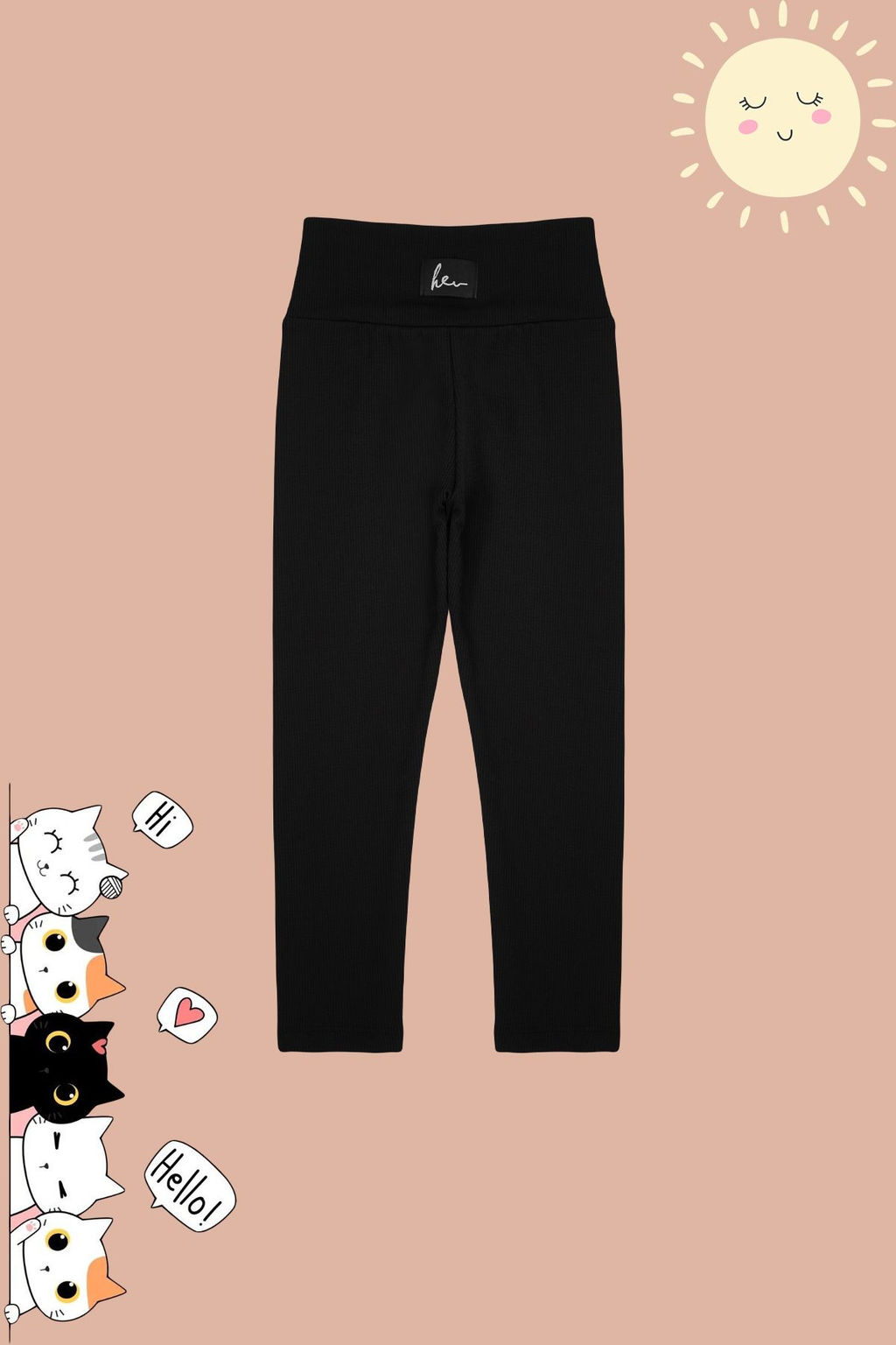 Siyah K?z Cocuk Basic Orme Tayt TKDSS24TA00008 - Trendyolmilla фото 3