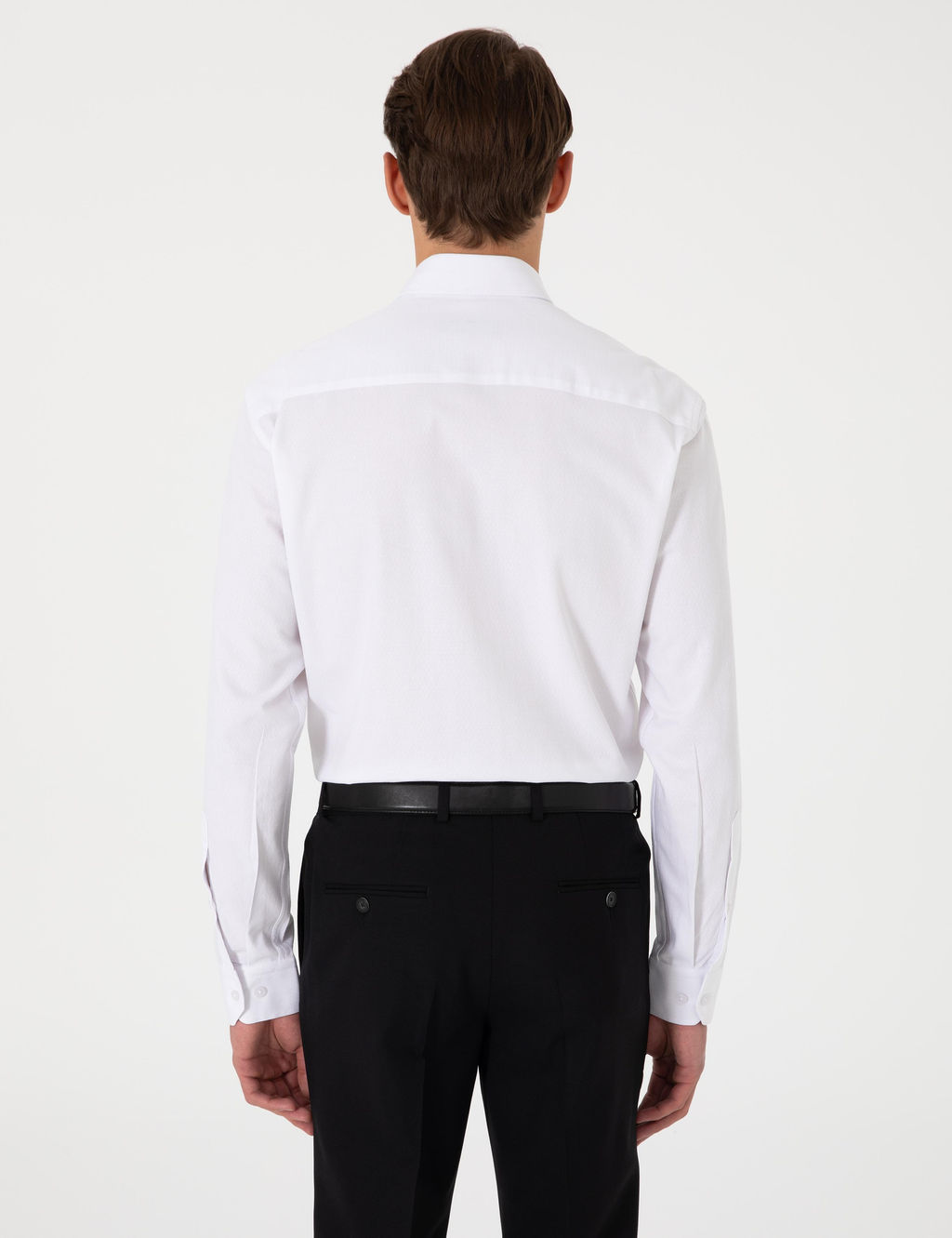 Beyaz Slim Fit Uzun Kollu G_mlek - Pierre cardin фото 5