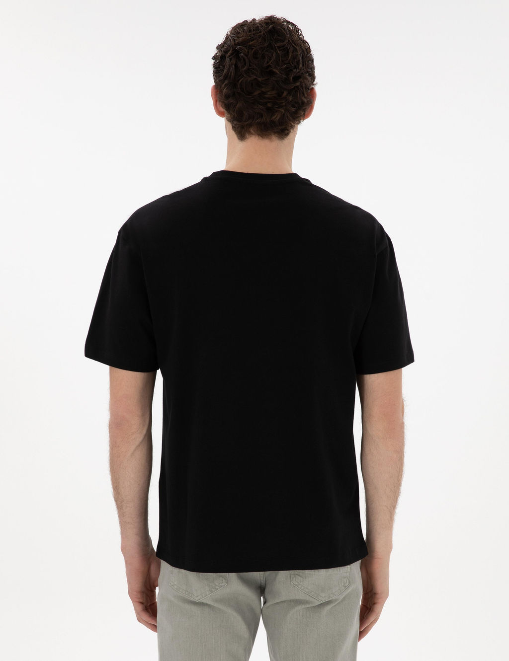 Siyah Comfort Fit Basic Ti__rt - Pierre cardin фото 5