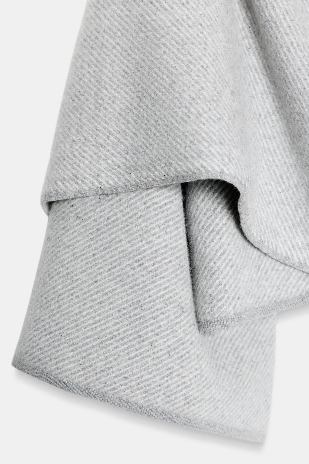 100% WOOL COAT WITH SCARF - Zara фото 7