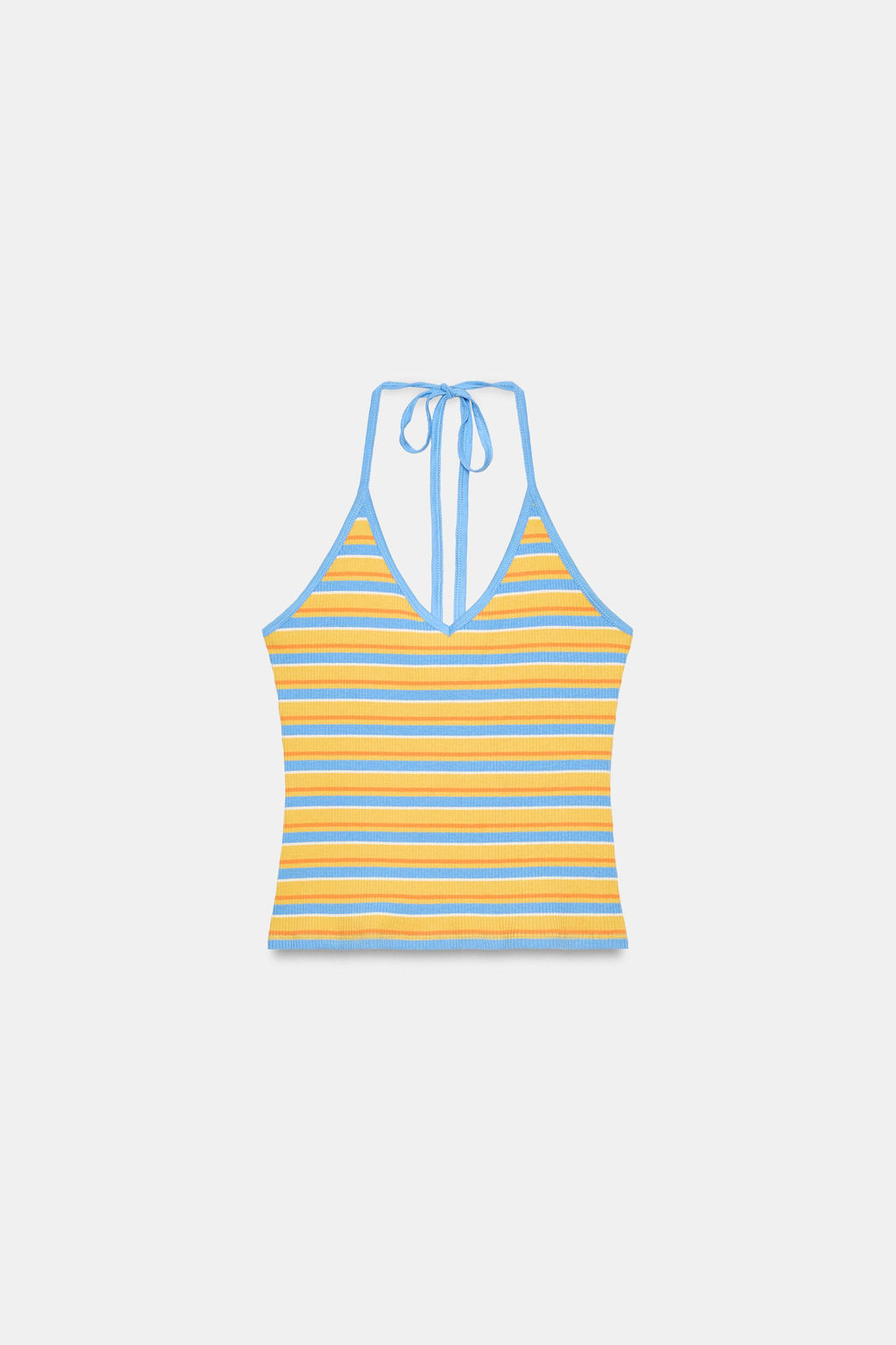 TOP HALTER RAYAS / Multicolor - Zara фото 3