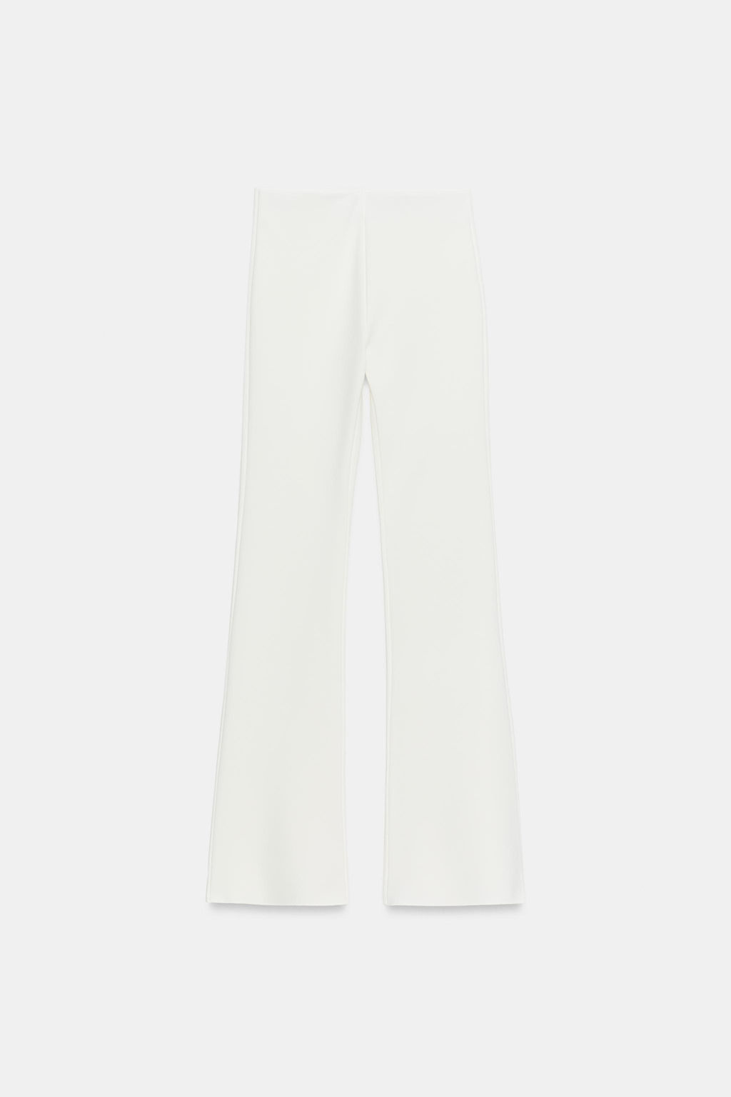 PANTAL?N FLARE STRETCH / Blanco roto