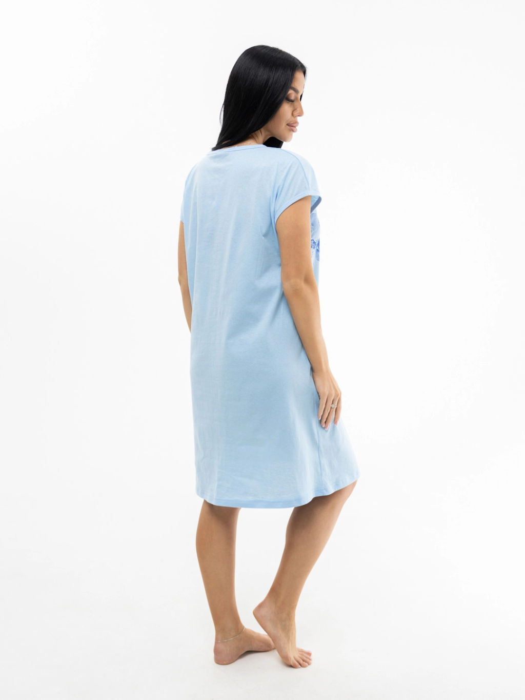 Ночная сорочка женская, цвет голубой